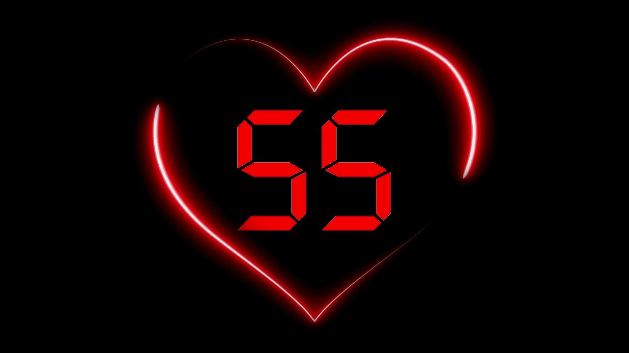 Timer 55 seconds Heart
