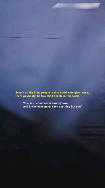 "Two blind people will remain"