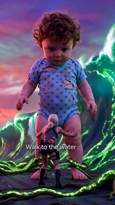 Skyscraper-Sized Baby Crawls Through Downtown E...