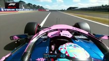 Así fue el despiste de Colapinto en la clasificación en Silverstone