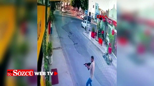 Bodrum'da pompalı tüfekle rastgele ateş açtı; o anlar kamerada