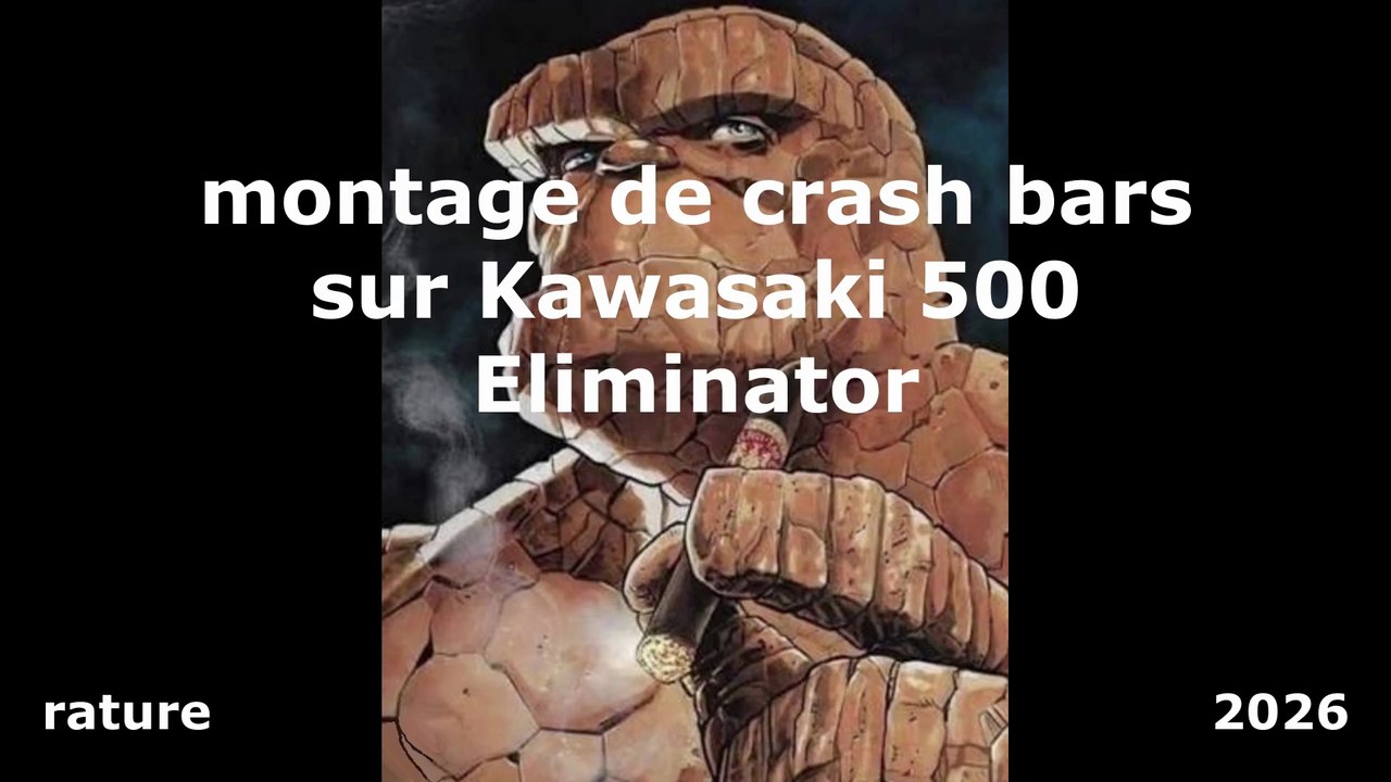Montage crash bars sur Kawasaki 500 Eliminator
