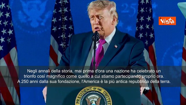 Trump: Siamo il Paese più potente della terra e, per grazia di Dio, quello di maggior successo