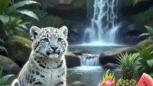 Asmr leopard eating video