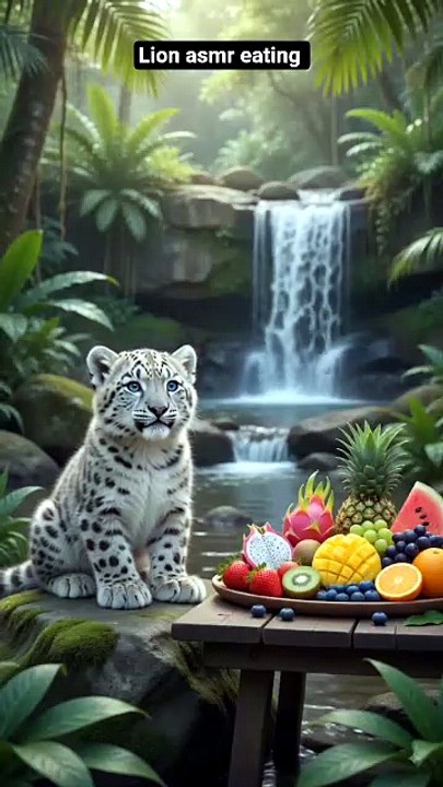 Asmr leopard eating video