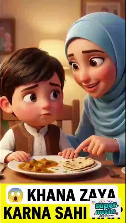 Do you leave food on your plate? 🍽️ In this lovely story, mother teaches Abdul Hadi that food is a great blessing from Allah and we should never waste it.