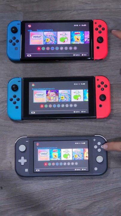 Thomas and Friends Wonders of Sodor - Switch Lite vs Standard vs Oled Speed Test Comparison #short