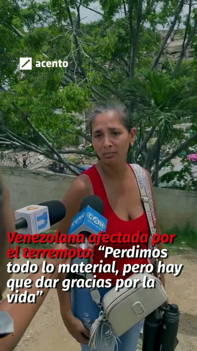 Venezolana afectada por el terremoto: “Perdimos todo lo material, pero hay que dar gracias por la vida”