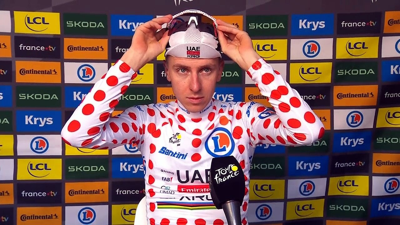 Tour de France 2026 - Tadej Pogačar : "Je suis vraiment heureux, nous avons réalisé une très belle performance"