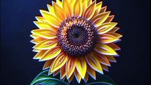 5 Min Sunflower Paper Quilling | 4K UHD AMOLED Black Screen Relaxing Wallpaper