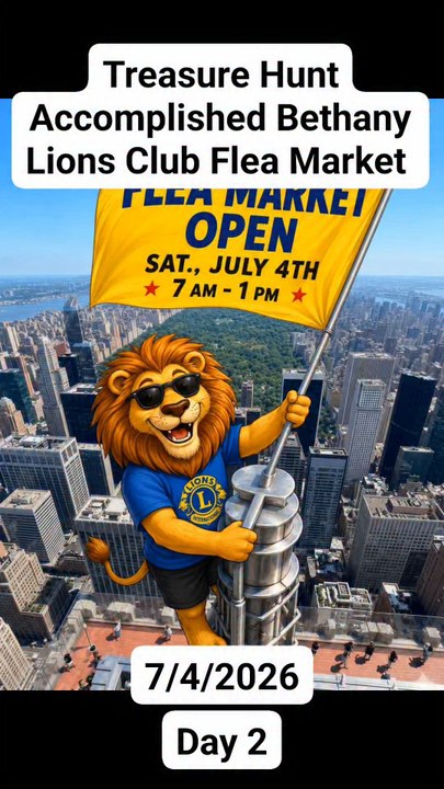 Bethany Lions Club Flea Market 7/4/2026