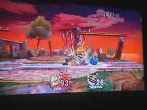 Super Smash Bros Brawl : Fox vs Wario