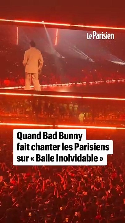 Bad Bunny fait chanter les Parisiens sur « Baile Inolvidable »
