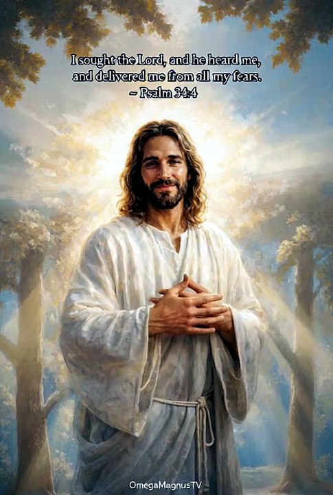 Jesus Christ ~ "I sought the Lord, and he heard me, and delivered me from all my fears." — Psalm 34:4
