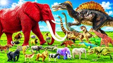 Mammoth Elephant Vs Red Bull Vs Epic Lion Tiger Vs T-Rex Epic Clash Animal Revolt Battle simulator thumnail