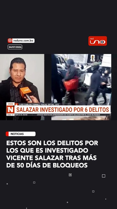 estos son los delitos por los que es investigado Vicente Salazar tras más de 50 días de bloqueos