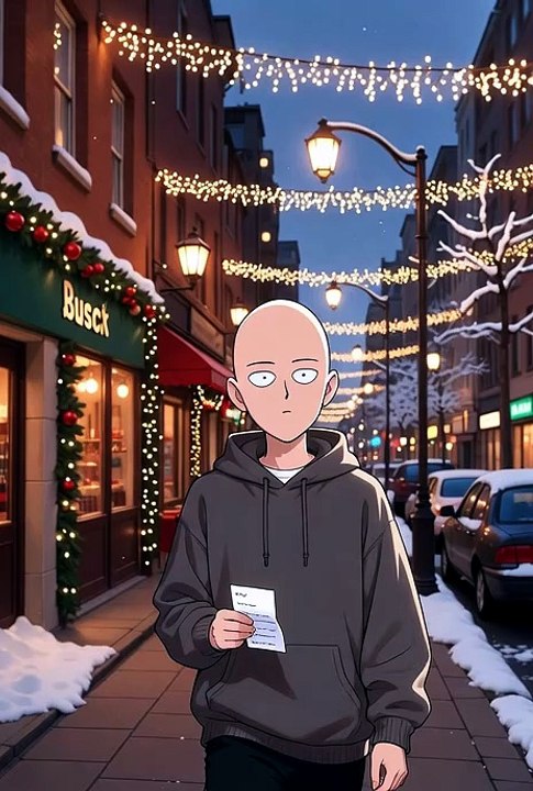 SAITAMA NATAL COMPRANDO presentes