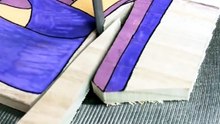 Cutting Women's High Heel Shoe on Wood: Oddly Satisfying ASMR | Top G7 ASMR