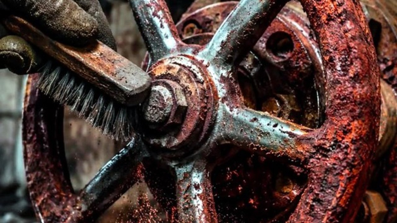 Watch This Rusty Valve Wheel Turn Brand New! ✨