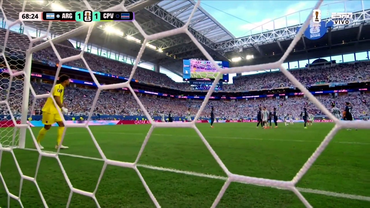 Argentina 3 vs Cabo Verde 2 | 2T | 16vos | Mundial 2026.