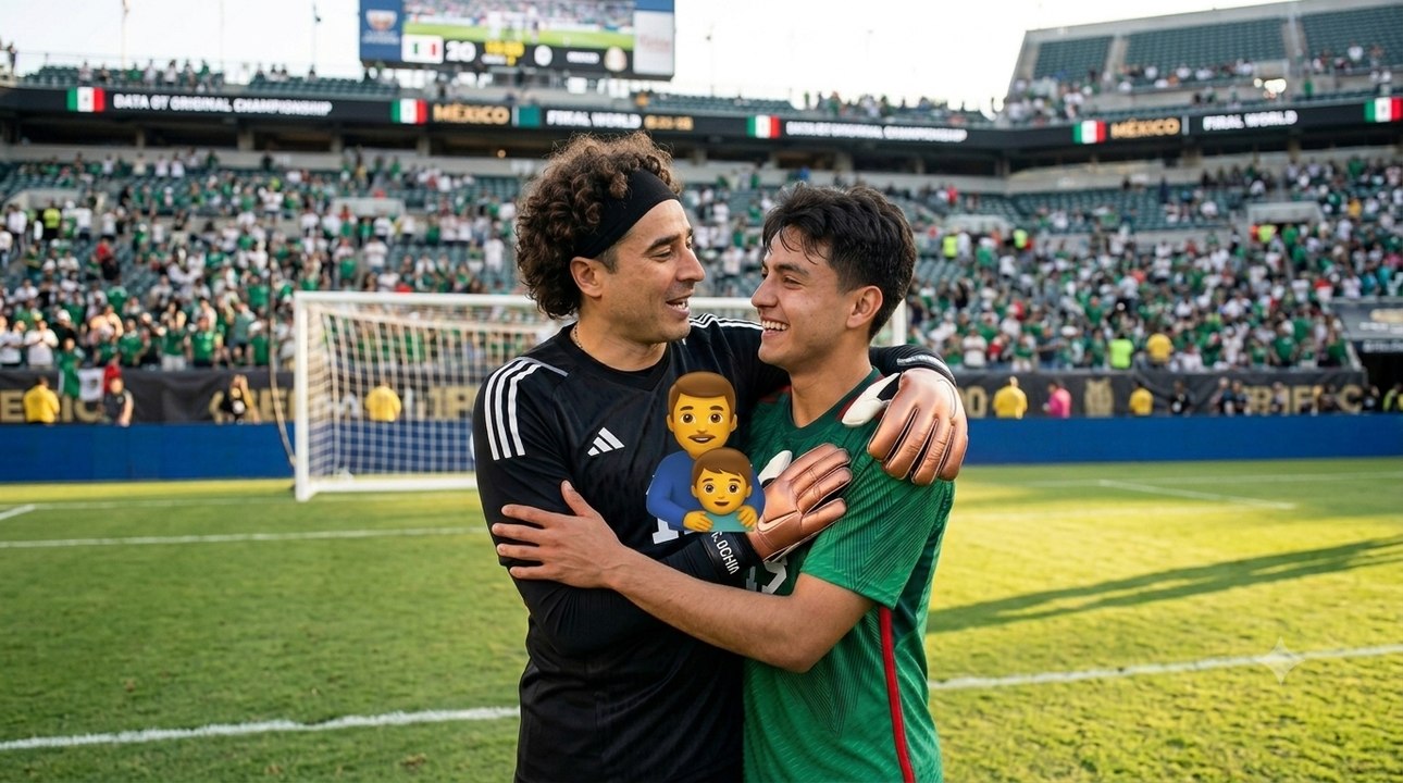 Gilberto Mora y Memo Ochoa continúan como padre e hijo y ya hasta le pusieron a hacer tarea