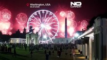 Estados Unidos: fogo de artifício ilumina céu de Washington nos 250 anos
