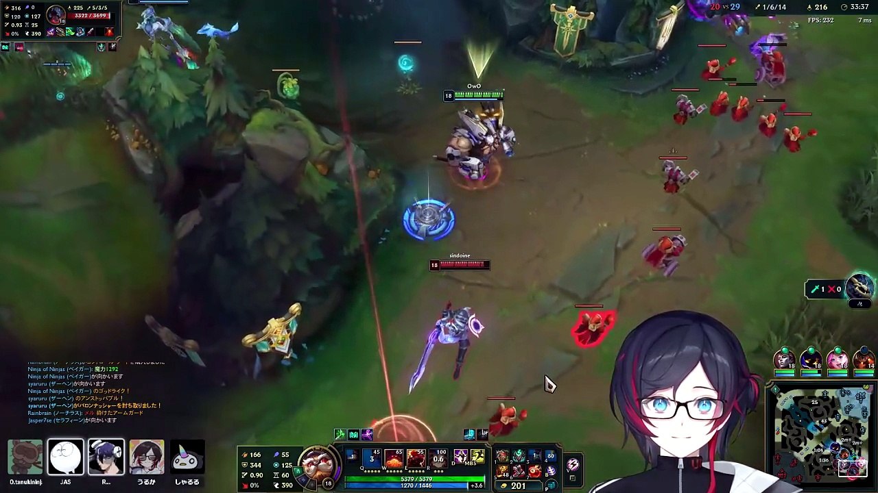 League of Legends #284: "メルのWに反射でRを押すうるーかとじゃっさんｗ"