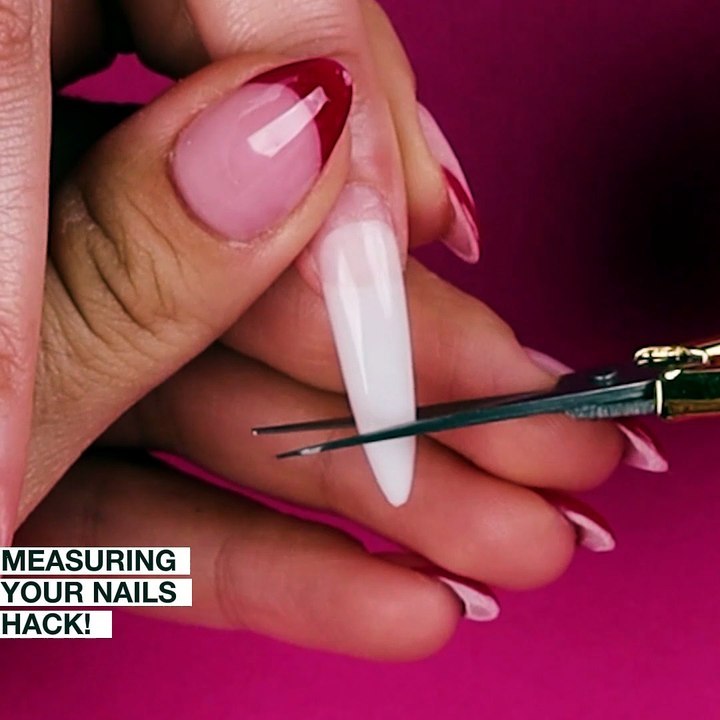 Simple nail length measurement hack! 💅📏