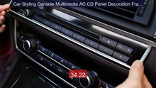 Car Styling Console Multimedia AC CD Panel Decoration Frame... -- Top Pick 2026 | Unbeatable Price!