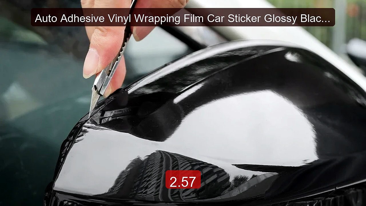 Auto Adhesive Vinyl Wrapping Film Car Sticker Glossy Black Color C... -- Best Deal 2026 | Shop Now!