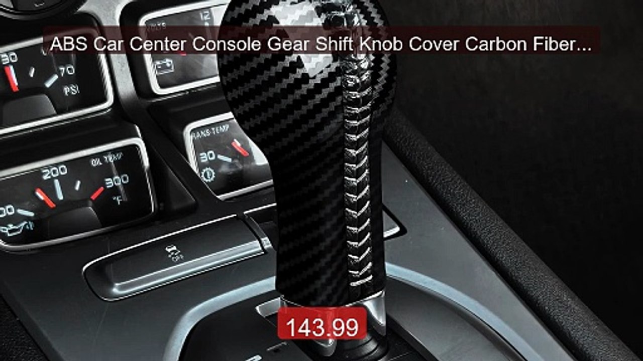 ABS Car Center Console Gear Shift Knob Cover Carbon Fiber Interior... -- Best Deal 2026 | Shop Now!