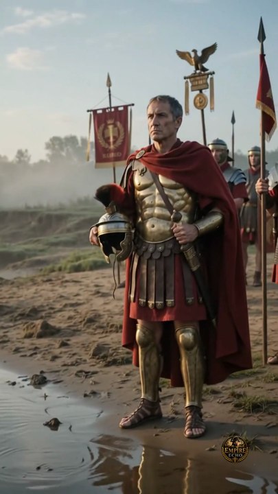 🏛️ One river. One decision. One man who changed the destiny of Rome forever. Would you have crossed the Rubicon ⚔️🌅