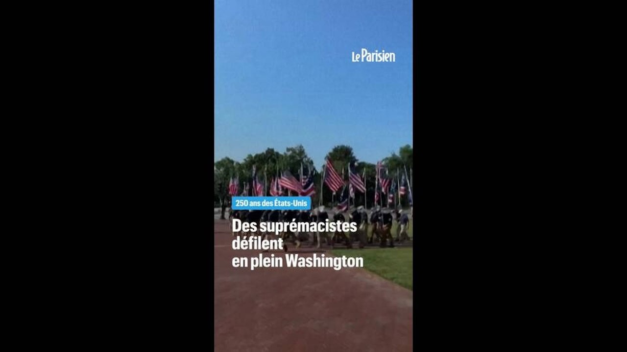 Des suprémacistes défilent au 250e anniversaire des États-Unis