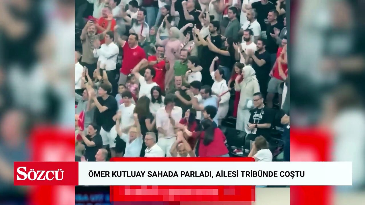 Ömer Kutluay sahada parladı, ailesi tribünde coştu
