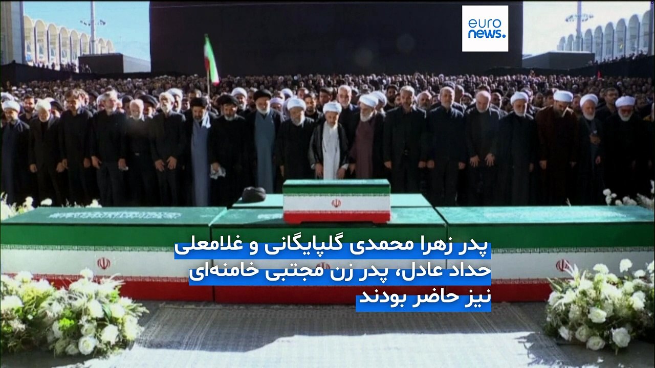 حضور ۳ پسر علی خامنه‌ای در مصلای تهران؛  نماز میت بدون مجتبی و روسای جمهور پیشین خوانده شد
