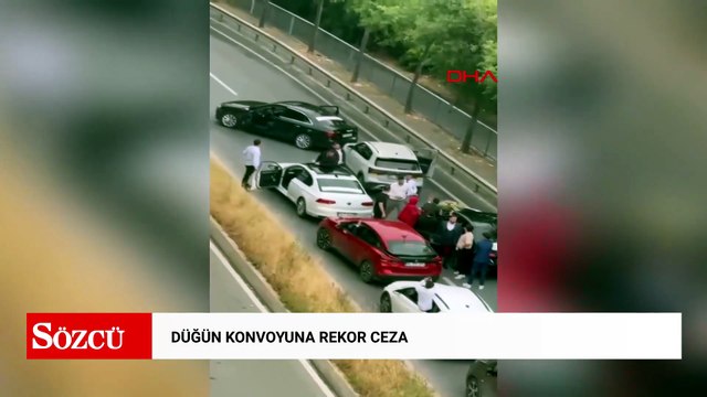 Pendik’te düğün konvoyuyla trafiği tehlikeye düşüren 6 sürücüye 289 bin lira ceza
