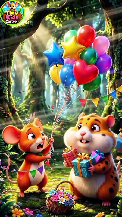 🎁 Secret Birthday Surprise! | Mouse & Hamster Funny Adventure | Heartwarming Kids Cartoon Story