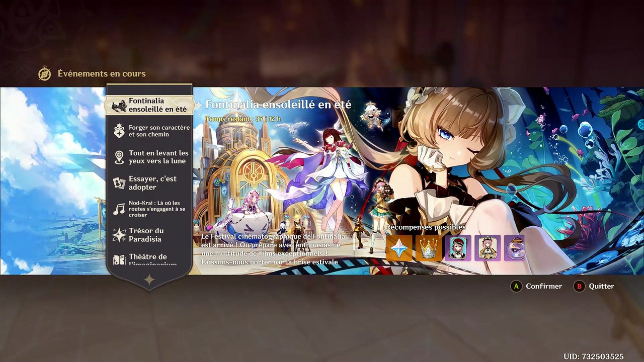Genshin Impact Fontanilia ensoleillé en été Acte 1 Si nous nous revoyons 1