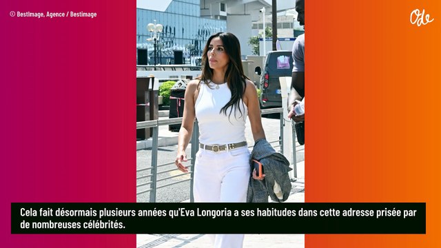 Eva Longoria fidèle de ce restaurant situé à Cannes, elle le fréquente depuis des années !