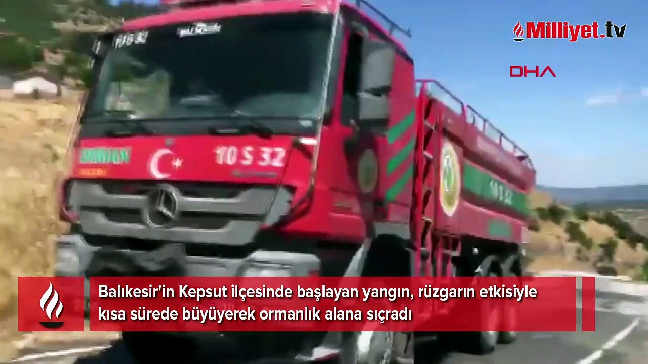 Balıkesir'de orman yangını! Alevler rüzgarın etkisiyle hızla yayıldı
