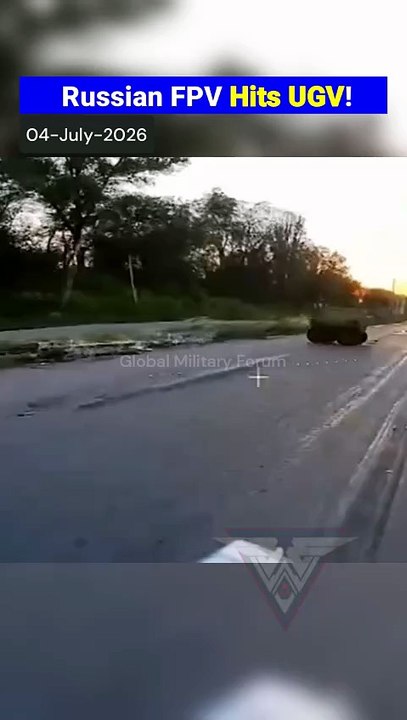 Russian FPV Destroys Ukrainian UGV