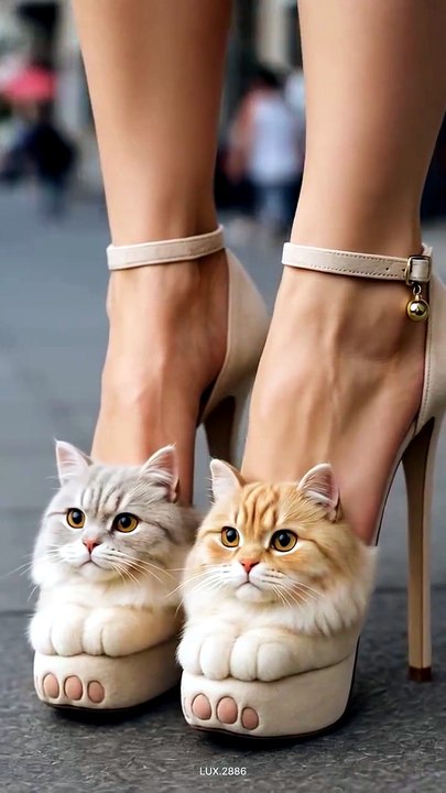 The unusual cat-shaped slippers are going viral on social media right now. What do you think of these slippers? 😺👡
