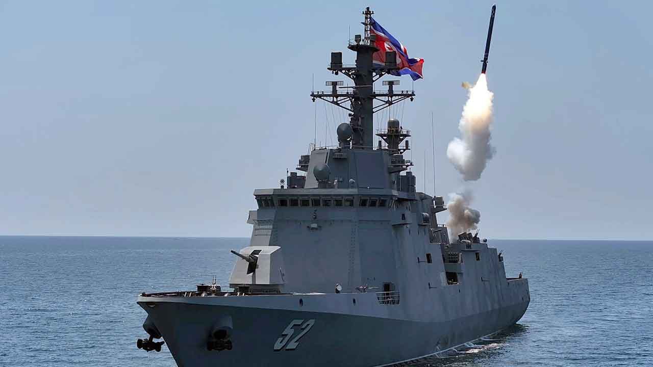 North Korea tests cruise missile from destroyer Kang Kon