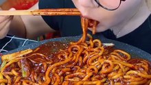 Mỳ lạnh siêu cay #mukbzng #spicy #eating #seafood #asmr