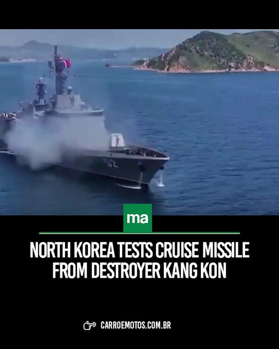 North Korea tests cruise missile from destroyer Kang Kon