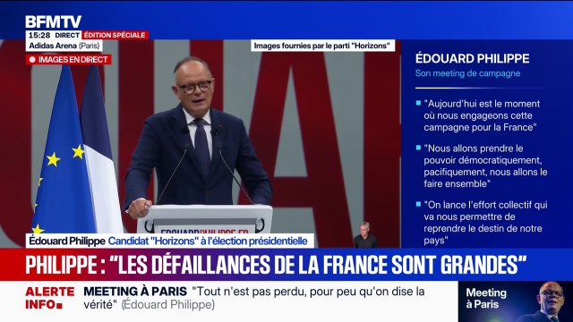 Le RN, c'est un en même temps qui ne s'assume pas , assure Édouard Philippe, candidat Horizons pour l'élection de 2027
