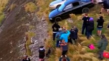 Just Pushing the car off the clips