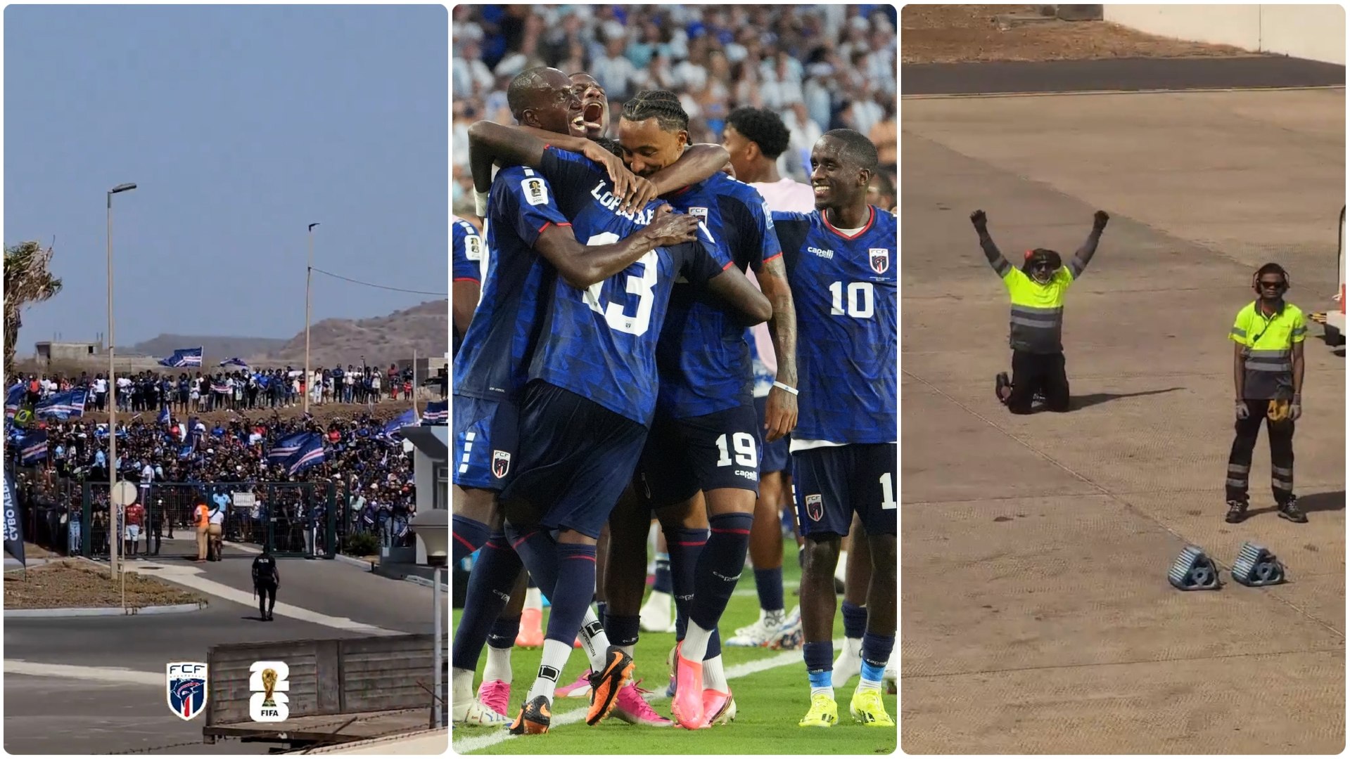 Espectacular recibimiento a Cabo Verde<br>