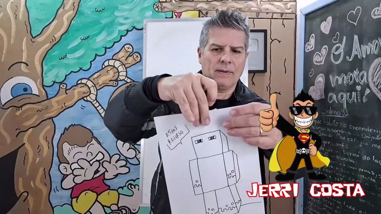 APRENDA A DESENHAR O ATHOS REVERSO MUITO FÁCIL COM O JERRI #cartoon #minecraft