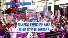 França: milhares marcham contra violência sexual e exigem lei específica